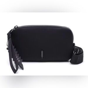 Thacker Ella Crossbody Bag Black Neoprene NWOT Lightweight Phone zip Crossbody